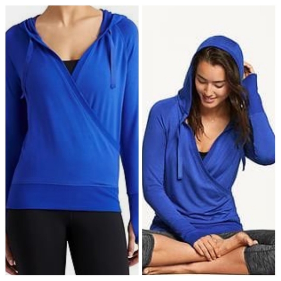Athleta Tops - Athleta Inner Twist Wrap Front Hoodie